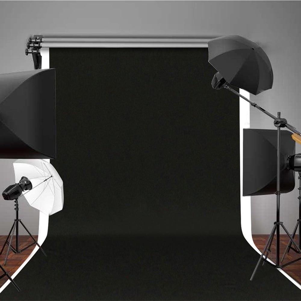 Phot-R 3 x 6m Photography Photo Studio Non-Woven Backdrop Background Black 