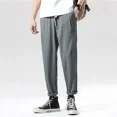 thumbnail image 3 of Pantalones cargo para hombre, pantalones harén, lápiz, negros, para trekking, de licra, baratos, informales, de talla grande, Y2k, nuevos, holgados, vintage, 3 of 5