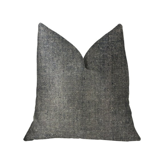 Plutus Brands Plutus Deep Mantra Charcoal Luxury Throw Pillow double sided 12" x 20" Large