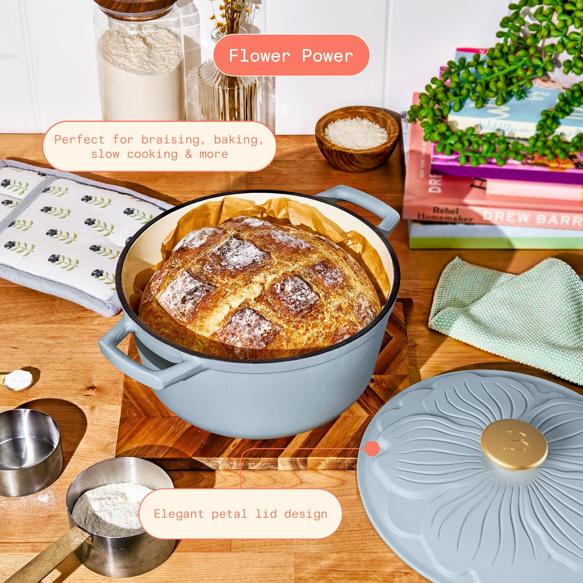 Cornflower Blue Dutch Oven by Drew Barrymore