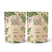 ChocZero's Keto Bark, Milk Chocolate Almonds, No Added Sugar, Low Carb, No Sugar Alcohols, Non-GMO (2 bags)