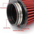 thumbnail image 5 of New Arrivals 1Pcs Universal Round Tapered Car Air Filter 51mm 2 inch Intake Filter-Red, 5 of 6