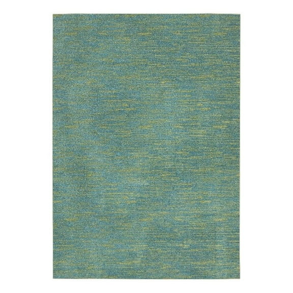 Pemberly Row 6' x 9' Blue Green Outdoor Indoor/Outdoor Rug Polypropylene