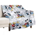 thumbnail image 1 of Manta de Mickey, franela ultra suave, de felpa, muy suave, cálida, ligera, térmica, acogedora, para todas las estaciones, para viajes, oficina, exteriores, hogar, sofá, sala de estar, cama, sofá de, 1 of 8