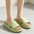 thumbnail image 5 of Women Shower Shoes Casual Stylish Shower Slippers Non-Slip Open Toe House Slides Comfortable Lightweight Bathroom Sandals Green 5.5 [EU-36], 5 of 5