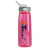 JNTworld Water Bottle with Straw and Handle 800 ML Tritan BPA Free Outdoor Sport Bottle Drinking Bottle, pink