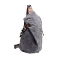 thumbnail image 1 of Bolso Bandolera De Lona, Mochila De Moda Para Hombre, Para Pesca, Camping, Senderismo, Color Gris, 1 of 9