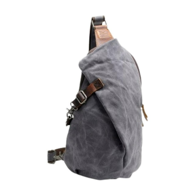 Bolso Bandolera De Lona, Mochila De Moda Para Hombre, Para Pesca, Camping, Senderismo, Color Gris