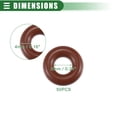 thumbnail image 2 of Universal O Ring Seal Gasket, Orings Seal Washer Replacement for Plumbing Repair for Cars Trucks, 6mm ID x 4mm CS, FKM Rubber, Brown, 50pcs, 2 of 6