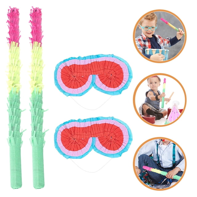 WHAMVOX 4Pcs Eyeglasses Pinata Multi Colored Paper Realistic Appearance Party Decoration Kids Birthday Party Prop