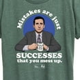 thumbnail image 3 of The Office - Michael Mistakes Are Successes You Mess Up - Women's Short Sleeve Graphic T-Shirt, 3 of 6