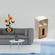 thumbnail image 2 of Soporte de papel higiénico,Porta toallas de papel de encimera,Portarrollos de cocina de pie para toallas de papel,caja de pañuelos,Funda para caja de pañuelos de cuero sintético para, 2 of 8