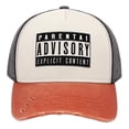 thumbnail image 2 of Knite Gorra para hombre Parental Advisory Urbana Ajustable Estilo Béisbol Casual, 2 of 4
