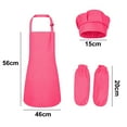 thumbnail image 2 of Sistema del sombrero del cocinero del bulto del delantal de los niños, delantal ajustable del babero de los niños, 2 of 5