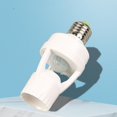 thumbnail image 2 of E27 Sensor Lamp Socket 100-240V, 10-300s Time Delay, 6m Sensing Distance, IR Motion Detection Bulb Holder Adapter, 2 of 4