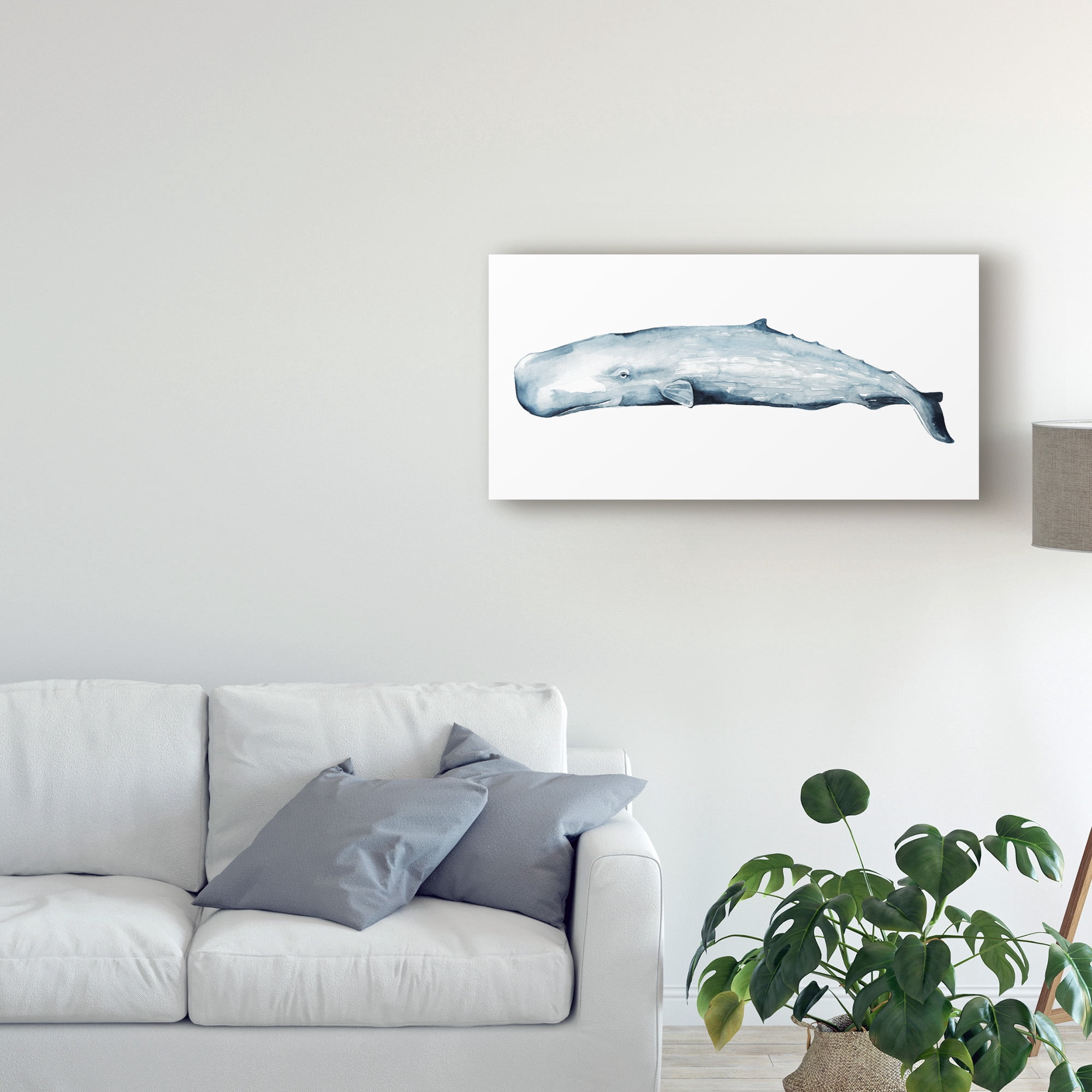 Trademark Fine Art 'Whale Portrait II' Canvas Art by Grace Popp