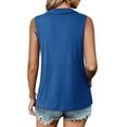 thumbnail image 4 of RMGVDSD Trendy Womens Tank Tops Women's Lightweight Tanks And Camisole Dailywear Stylish Zipper With Collared Neckline Spring Summer Tops Trendy Tshirt Blouses, 4 of 5
