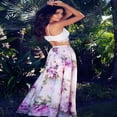 thumbnail image 3 of Jupe Femme Hippie Imprimée Taille Haute Jupe Longue Plissée Plage Décontractée Été, 3 of 5