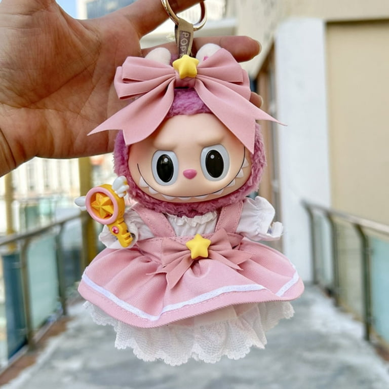 Labubu Plush Doll Dress - Simple Clothing Set for 6.7in