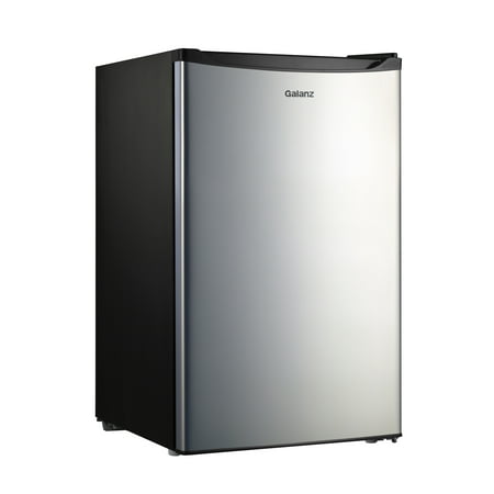 Galanz 4.3 Cu. Ft. Single Door Mini Fridge GL43S3, Black Stainless