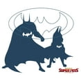thumbnail image 2 of Junior's DC League of Super-Pets Batman and Ace Silhouettes  Graphic Tee White 2X Large, 2 of 3