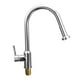 thumbnail image 1 of Grifo extraíble para fregadero de cocina Grifos de agua giratorios de acero inoxidable tipo extensión, 1 of 8
