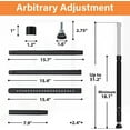 thumbnail image 6 of Yeyebest  Window Security Bar  Sliding Door Security Bar  Two in One for Home, Hotel, Apartment, Matte Black Stainless Steel, 1 Pack (18" to 51"), 6 of 6