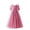 Pink, variant on ZHOGXU Kids Elegant Girls Spaghetti Strap Flutter Sleeve Pink Pleated A-Line Dress Special Occasions