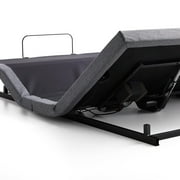 Lucid Premium Steel Adjustable Bed Base with Zero Clearance, Queen