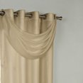 thumbnail image 2 of Thermavoile Rhapsody Lined Grommet Ascot Valance - 36x19", Mushroom, 2 of 3