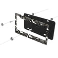 thumbnail image 3 of 1PC Bat Spider Web License Plate Frame Gothic Goth License Plate Holder Aluminum Auto Parts Colorful License Plate Decoration with Screws Size 12" x 6" for Men Women, 3 of 7