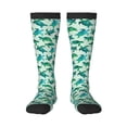 thumbnail image 1 of Fotbe Green Sea Turtle Calcetas Divertidas Estampadas para Hombre y Mujer, Calcetas de Algodón hasta la Rodilla para Caminar, Correr, Enfermería y Embarazo, 1 of 6