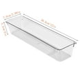 thumbnail image 2 of Clear Drawer Organizer,Ideal for Organizing Kitchen Drawers, Office, Desk, Silverware, Kitchen Utensils, Cosmetics and Bathrooms,Transparent Flatware Tray Kitchen Drawer Organizer,Clear,12x2.99x2", 2 of 2
