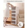 thumbnail image 1 of 1pc Household Desk Storage Box, Foldable, Multifunctional, Movable, Stackable Storage Container With Clothes, Suitable For Gifts To Lovers Or Friends, 1 of 5