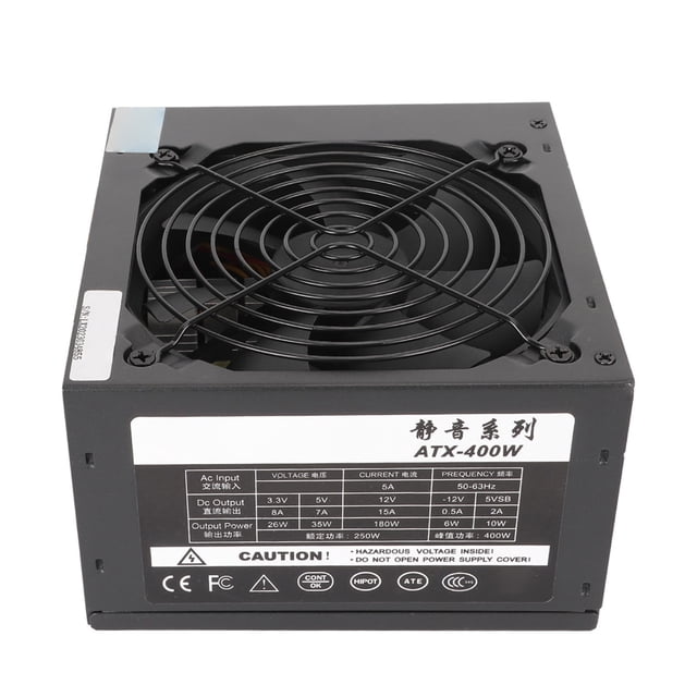 Fuente De Alimentación De 400W, Control De Temperatura, Potencia Nominal Del De Escritorio Del Enchufe 110-260V De 250W EE. UU. Para Juegos
