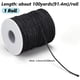 thumbnail image 2 of 1 rollo de hilo de algodón encerado negro de 1 mm, 100 yardas, para macramé, para proyectos de joyería y manualidades., 2 of 5