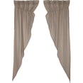 thumbnail image 3 of VHC Brands Grain Sack Blue Stripe Vintage Farmhouse Prairie Long Panel Curtain Set 84x36x19, 3 of 7
