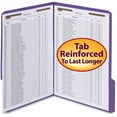 thumbnail image 6 of Smead WaterShed/CutLess Fastener File Folders Letter - 8 1/2" x 11" Sheet Size - 2 x 2K Fastener(s) - 1/3 Tab Cut - Top Tab Location - Assorted Position Tab Position - 11 pt. Folder Thickness - Purple, 6 of 7