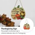 thumbnail image 4 of Yuarrent Señal de puerta de país de calabaza, placas de cosecha interesantes de madera, placa de regalo para exteriores, tablero de suspensión para Kits de decoración para fiestas JM00909 Yuarrent HA063876-03, 4 of 6