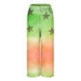 thumbnail image 6 of QATAINLAV Flecce Pants for Women Loose Wide Leg Comfy Pajamas Pant Cute Printed Winter Warm Trousers with Pockets Sleepwear, Green, M, 6 of 6