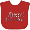 thumbnail image 3 of Inktastic Ahoy It's a Boy Boys Baby Bib, 3 of 4
