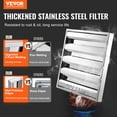 thumbnail image 2 of VEVOR 19.5Wx19.5H Inch Commercial Hood Filter Range Hood Baffle Stainless Steel, 2 of 9
