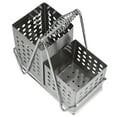 thumbnail image 2 of BuyWeek Porte-Baguettes, Argent Acier Inoxydable Durable Multifonction Baguettes Cuillère Fourchette Vaisselle Rack de Stockage avec Poignée, 2 of 8