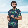 thumbnail image 4 of Wukai Christmas Print Men's Short-Sleeved Mesh T-Shirt,Quick-Dry Short Sleeve Workout T-Shirt-3X-Large, 4 of 8
