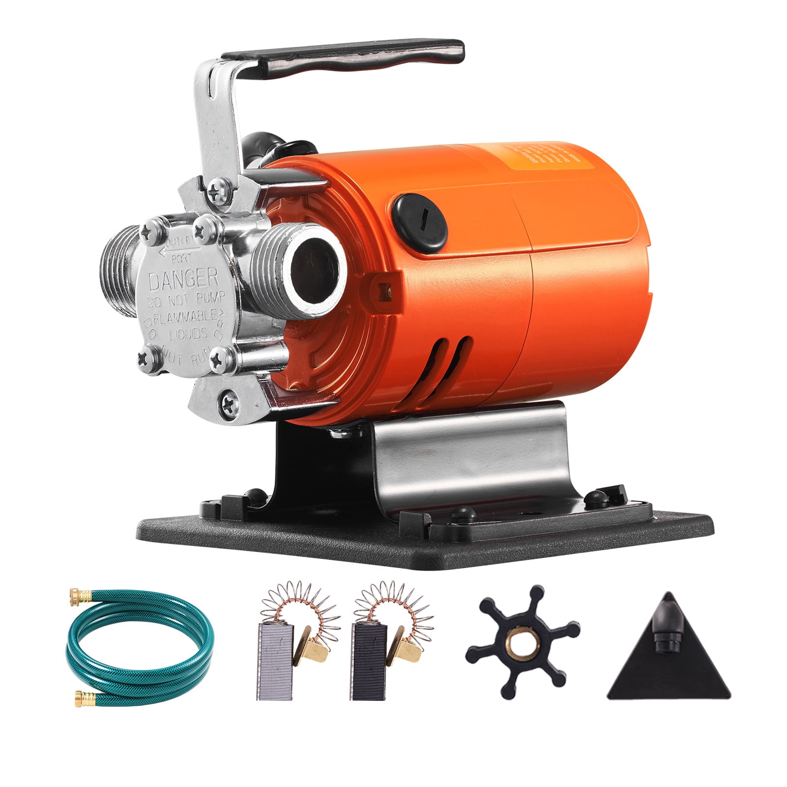 KFFKFF 1/10 HP Portable Water Transfer Pump 360 GPH, 46FT Lift Electric Water Pump, Aluminum Alloy Water Pump with 6ft Hose for Pool, Aquarium, Garden