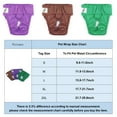 thumbnail image 2 of Deago 3 Pack Washable Reusable Female Dog Period Diapers for Heat Doggie Puppy Diapers for Female Dogs (Purple, Green, Brown, Small), 2 of 9