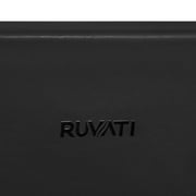 Ruvati 30-inch Matte Black Fireclay Offset Drain Kitchen Sink Single Bowl