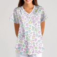 thumbnail image 2 of BDPORKAS Plus Size Scrubs for Women Nurse Uniforms Breathable Short Sleeve with Pocket Scrub Tops Cute Animal Printed Comfy Holiday Shirts, 2 of 6