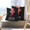 thumbnail image 6 of LALILO Throw Pillow Covers Bold Bold Human Inspiration Life Man Cushion Cover 18" x 18", 2 Pack, 6 of 6