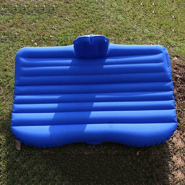 INTBUYING Multicolor Car Back Seat Air Mattress Rest Inflatable Bed Outdoor Rest Preferred